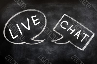 Speech bubbles for live chat