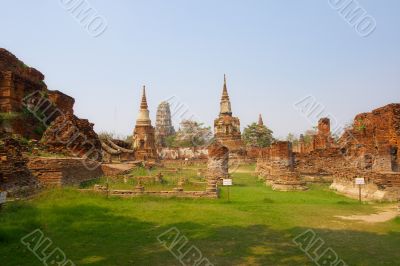 The ruins of an ancient temple