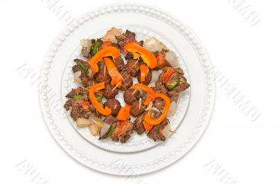 Meatballs and Shish Kabob