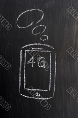 Mobile phone and 4G concept