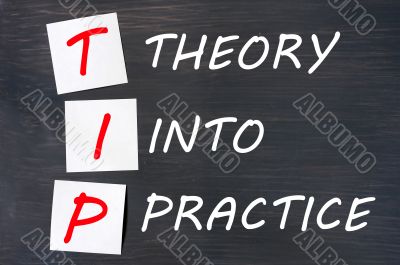 TIP acronym for theory into practice on blackboard 
