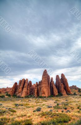 Scenic view at Arches National Park, Utah, USA