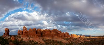 Scenic view at Arches National Park, Utah, USA