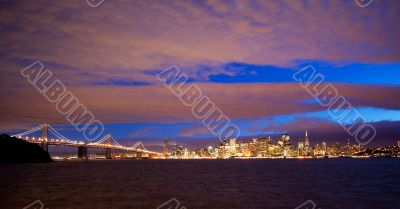 Downtown of San Francisco as seen from seaside