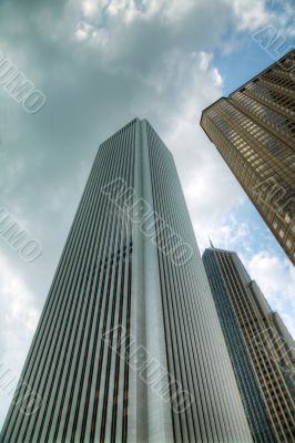 Skyscrapers in the downtown Chicago, Illinois