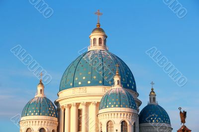 Roof of Orthodoxy church in Petersburg