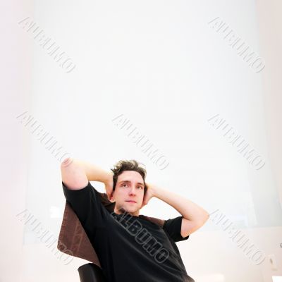 man in the barber salon man in the barber salon