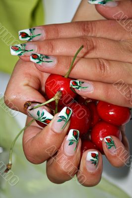 hands with manicure