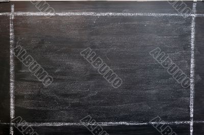 Chalkboard background with a chalk drawing frame