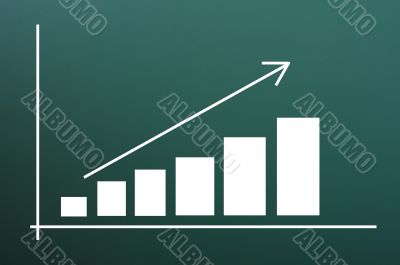 Business chart of growth