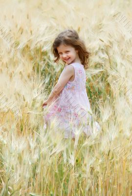 girl in a field