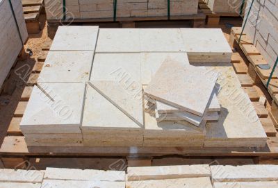 Limestone blocks