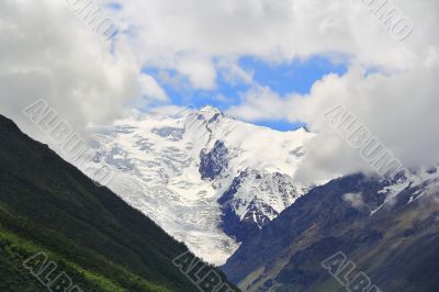 Caucasus mountains Dombai