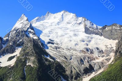 Caucasus mountains Dombai