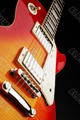 Electric guitar detail