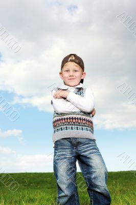 Smiling confident young man