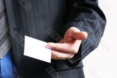 business card to give