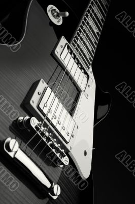 Close up shot of electric guitar Close up shot of electric guitar