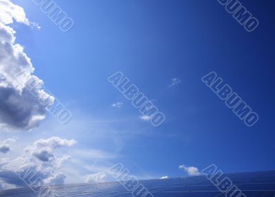 Blue sky background