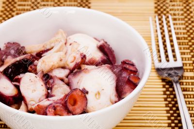 Octopus slices