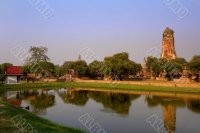 The ruins of an ancient temple