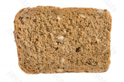A piece of 7-grain bread