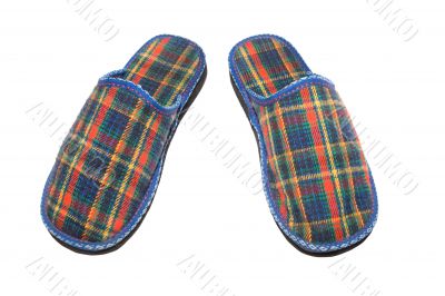 Checked slippers Checked slippers