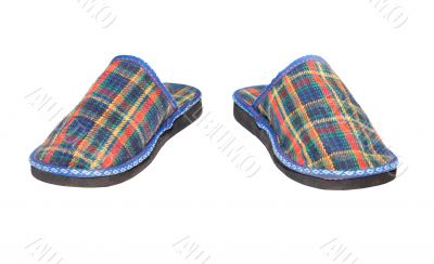 Checked slippers Checked slippers