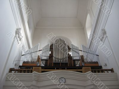 Organ in Catholic church