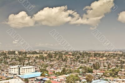 Aerial view of Addis Ababa