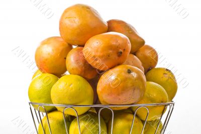 Mangoes and oranges