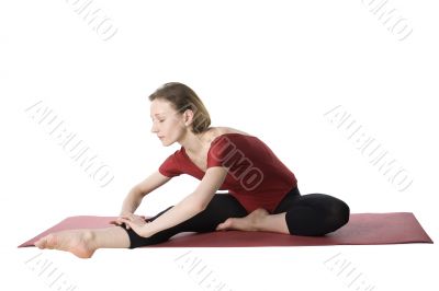 Exercising woman Exercising woman
