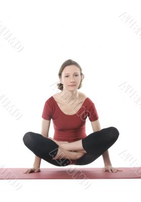 Exercising woman Exercising woman
