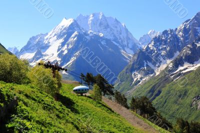 UFO in Caucasus mountains Dombai