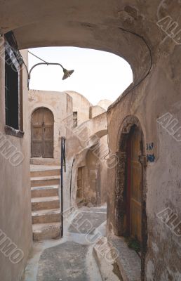 Emporio village street with staircases