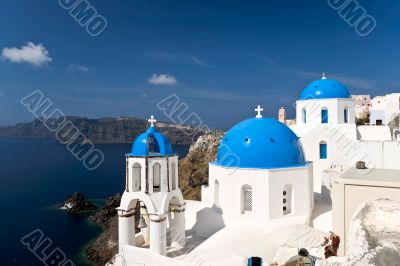 Famous Santorini churches