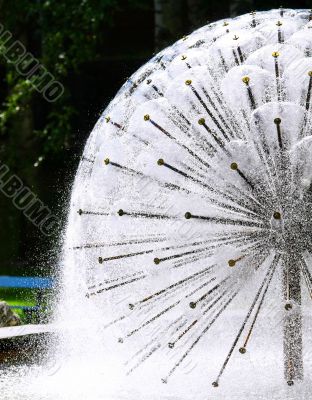 Spherical Fountain in the Park 