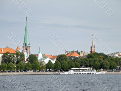 Sight of Old Riga, the ancient part of Riga 