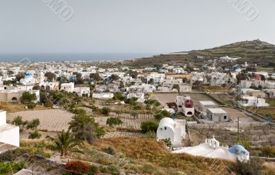 Santorini village