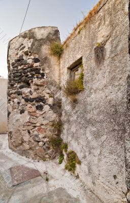 Deserted house wall