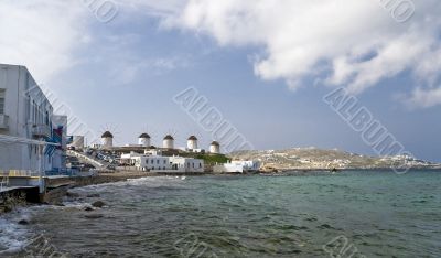 Windmills of Mykonos island