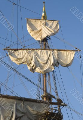 Mast of a tall ship