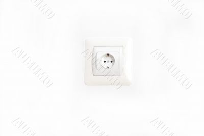 electrical outlet on a white background