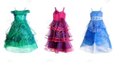 collage of three festive dress