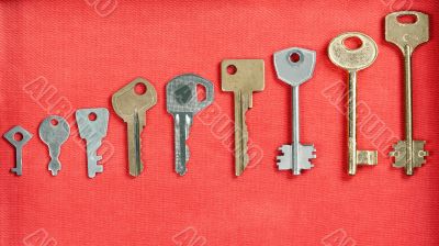 old keys from the door