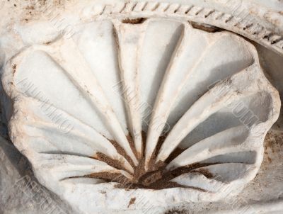 Carved patterns in marble