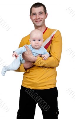 Dad with a baby