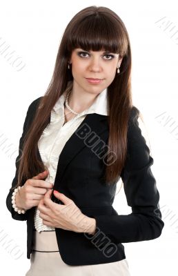 Portrait of business woman brunette