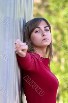 Portrait of a beautiful young girl