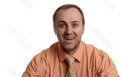 unshaven businessman